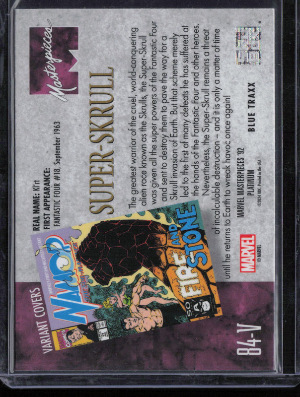 84-V Super Skrull Variant Cover Blue Traxx