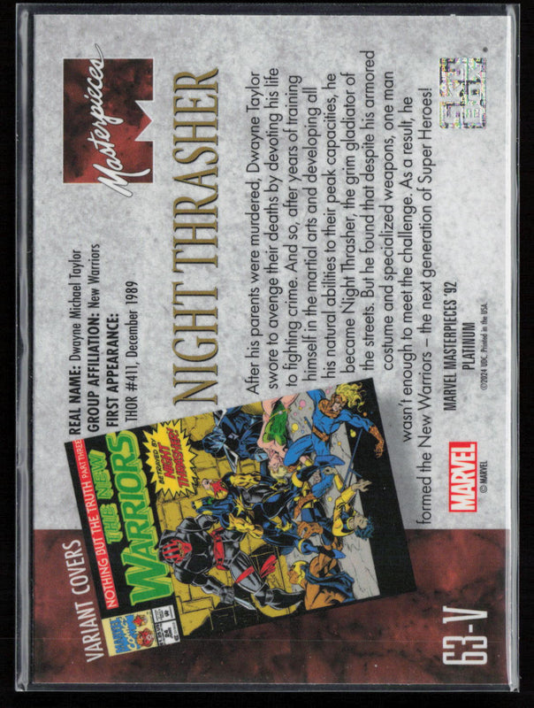 63-V Night Thrasher Variant Cover