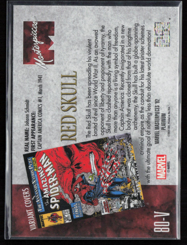 80-V Red Skull Variant Cover