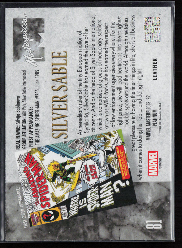 81 Silver Sable Leather