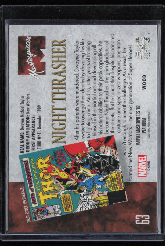 63 Night Thrasher Wood