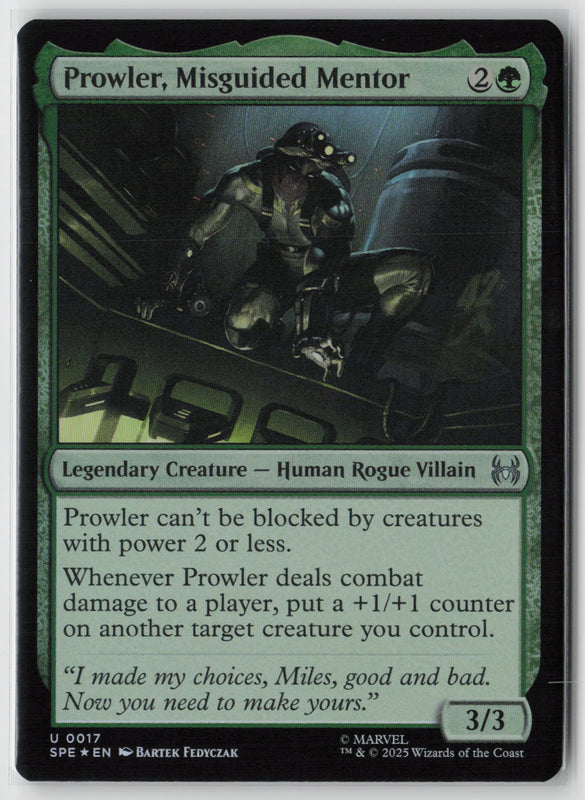 Prowler, Misguided Mentor (Foil)