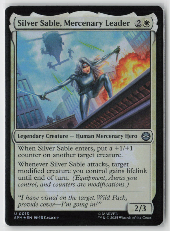 Silver Sable, Mercenary Leader (Foil)