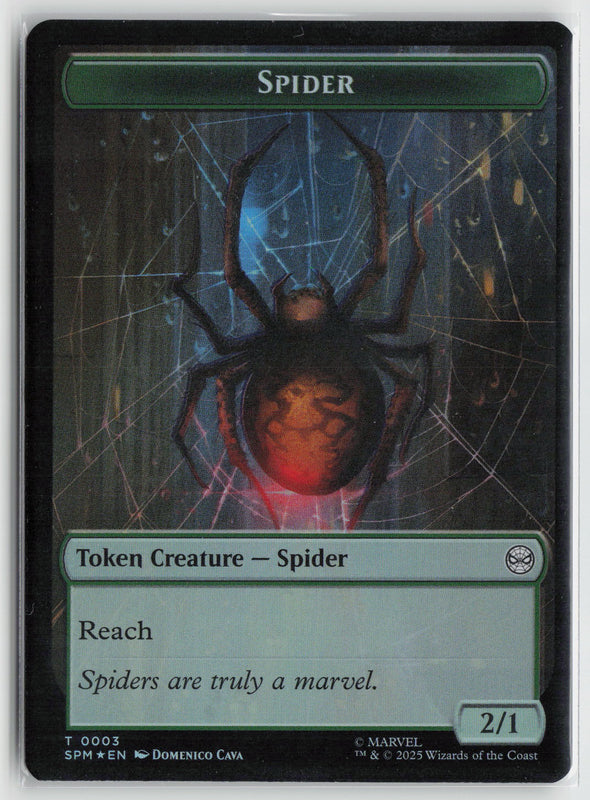 Spider // Illusion Villain Double-Sided Token (Foil)
