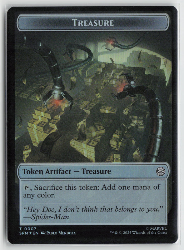 Spider // Treasure Double-Sided Token (Foil)