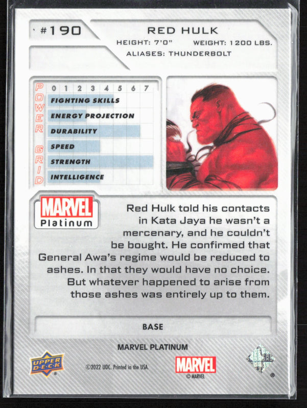 190 Red Hulk Base - High Series