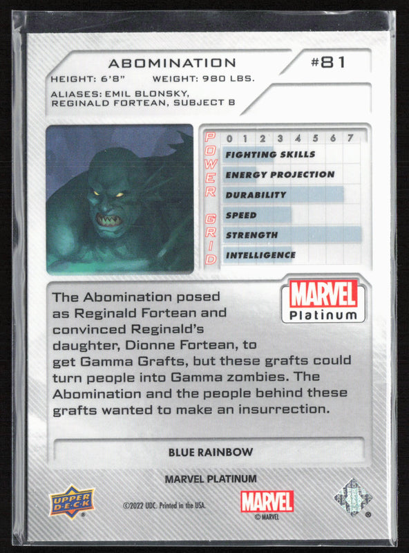 81 Abomination Blue Rainbow