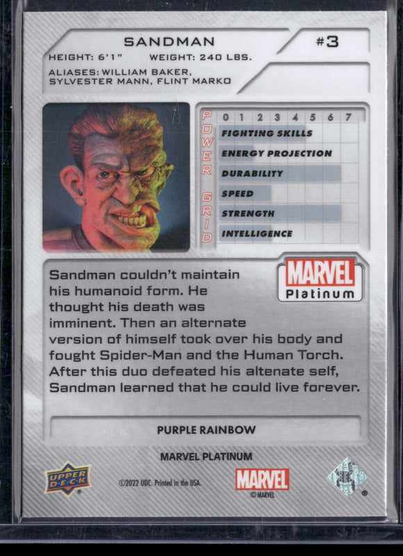 3 Sandman Purple Rainbow