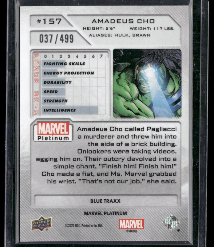 157 Amadeus Cho Blue Traxx - High Series 37/499
