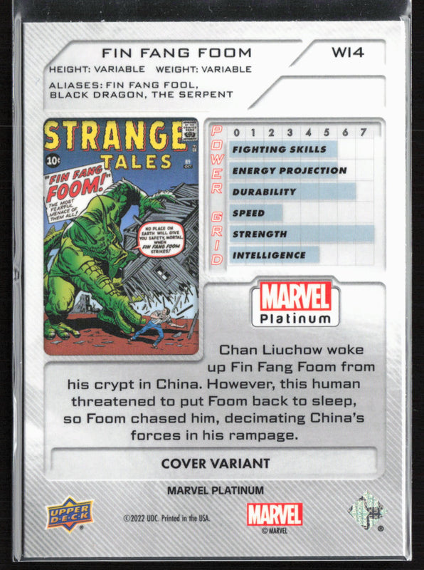 WI4 Fin Fang Foom Cover Variant