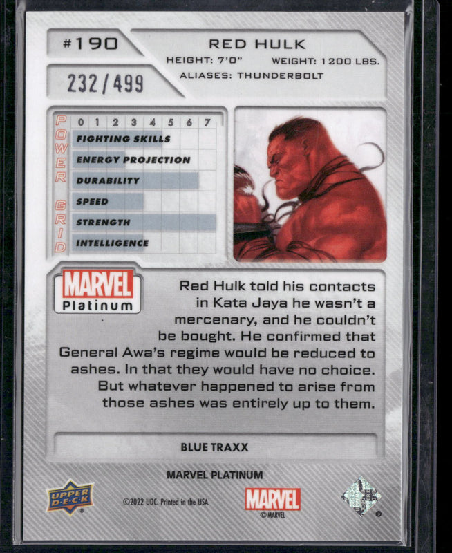 190 Red Hulk Blue Traxx - High Series 232/499