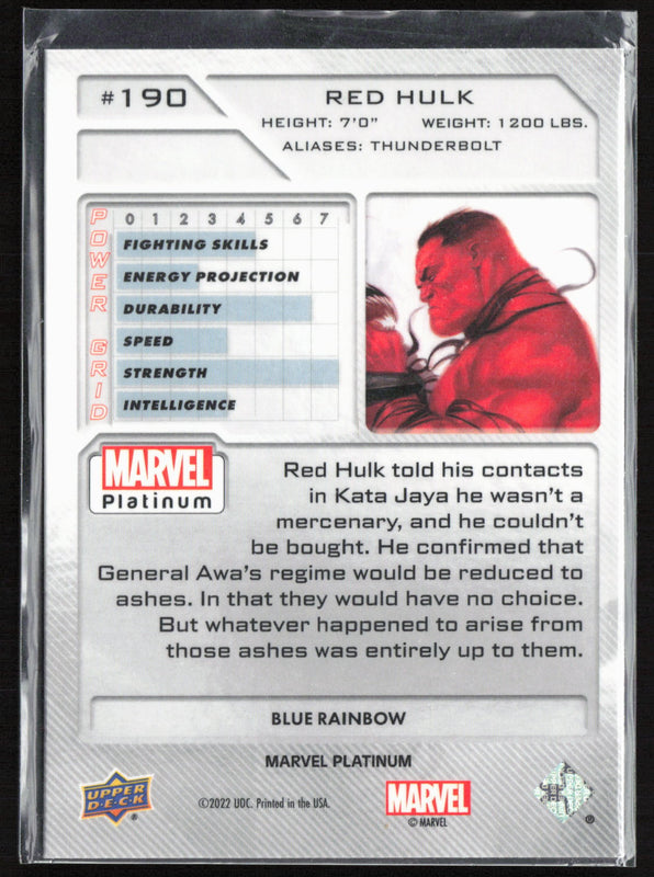 190 Red Hulk Blue Rainbow - High Series