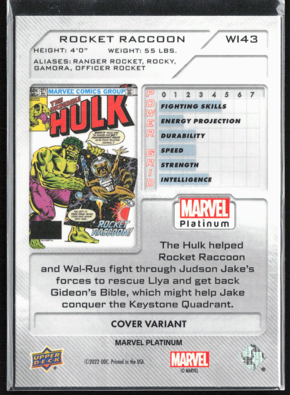 WI43 Rocket Raccoon Cover Variant