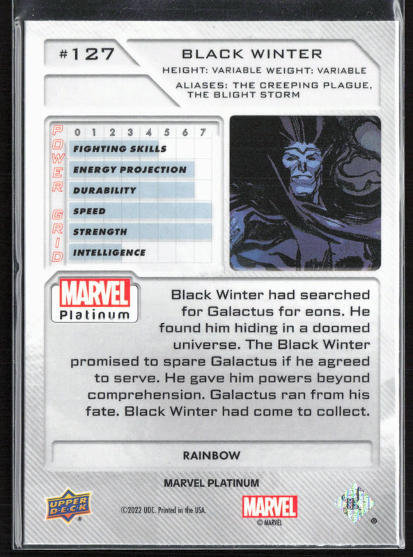 127 Black Winter Rainbow- High Series