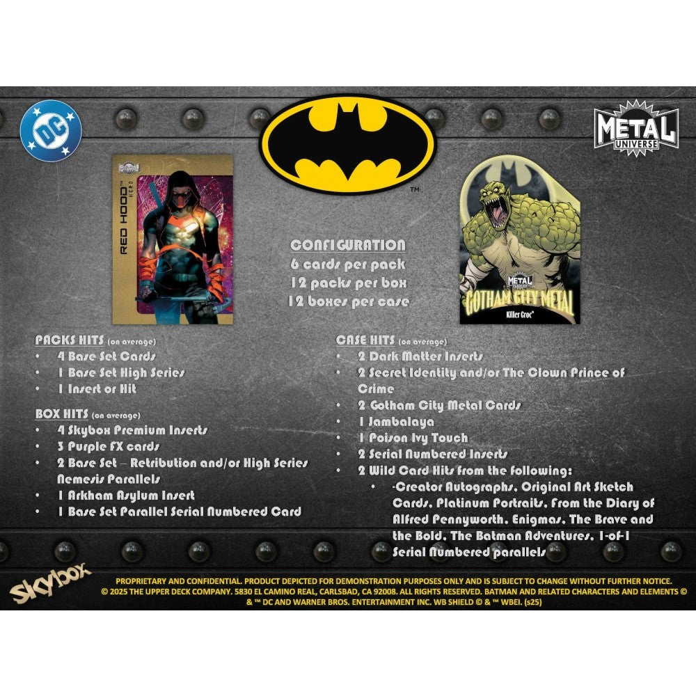 Batman Skybox Metal Universe Character Break