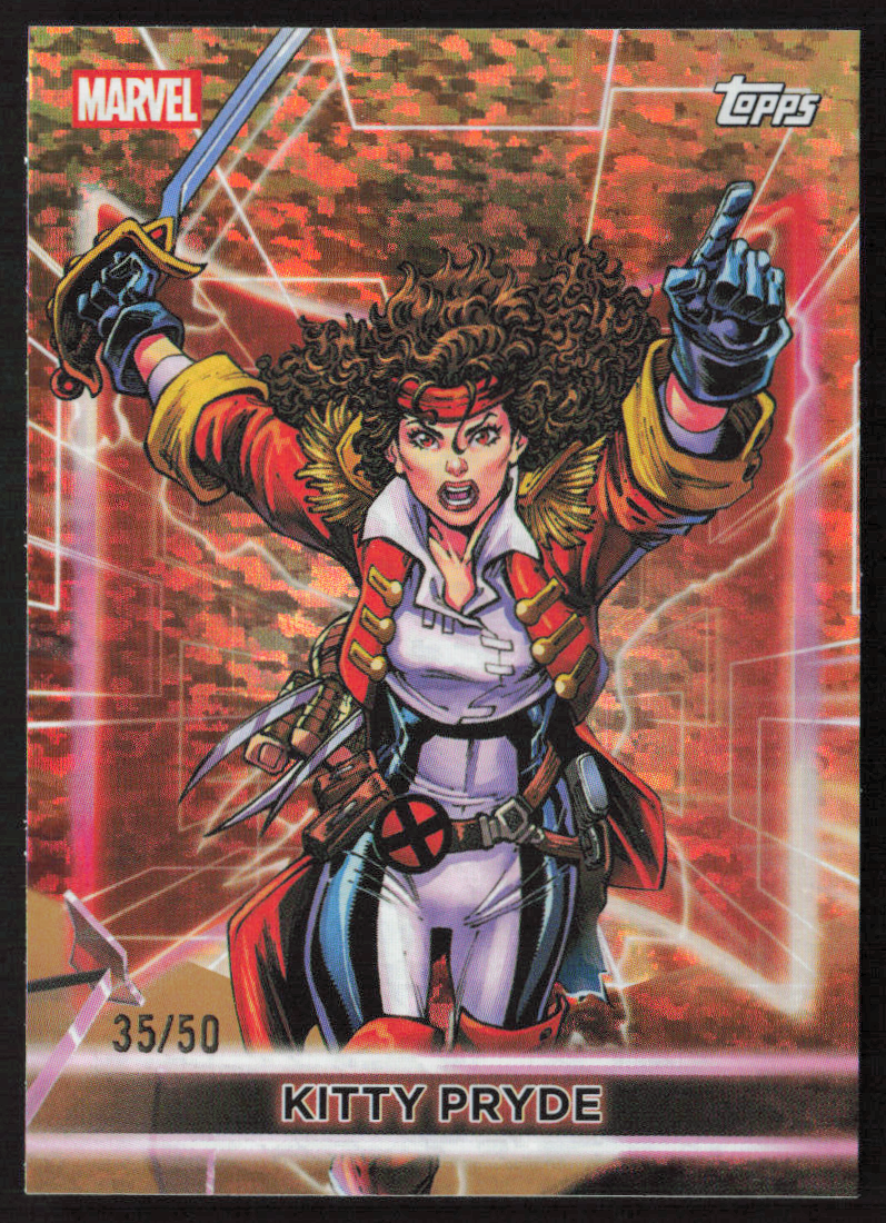 2026 Topps Neon Marvel - 54 Kitty Pryde Gold Sparkle 35/50