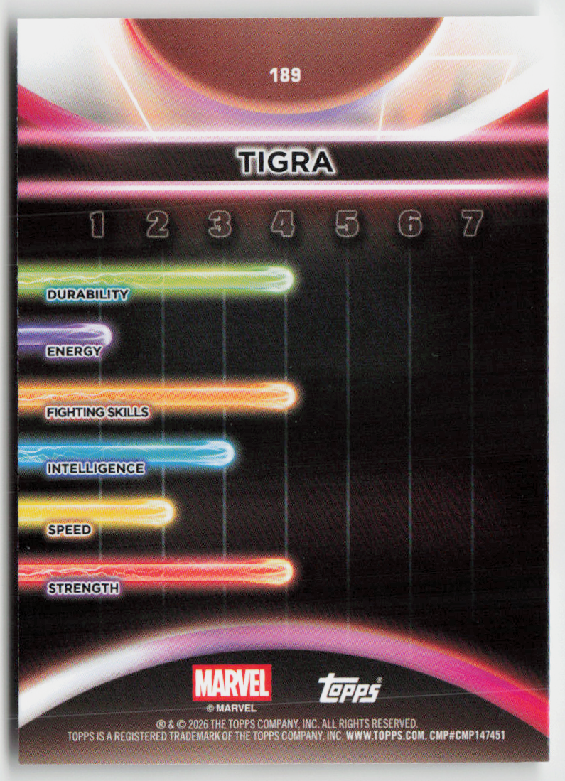 2026 Topps Neon Marvel - 189 Tigra