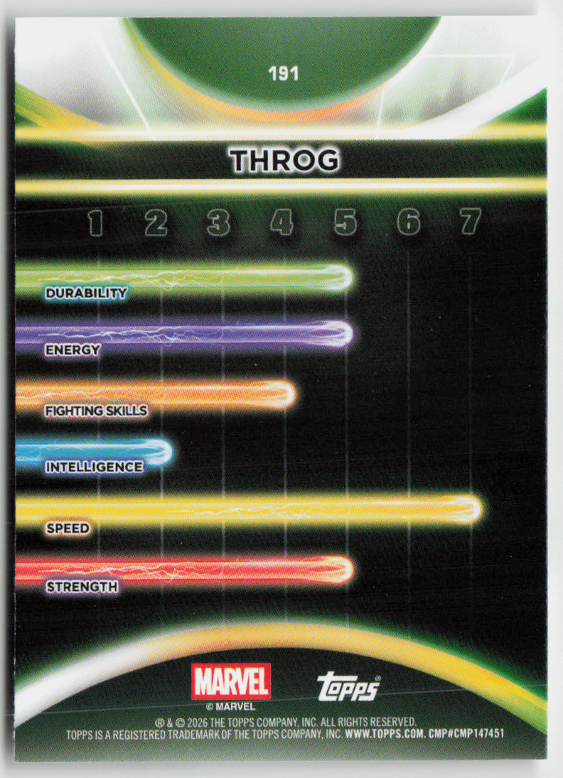 2026 Topps Neon Marvel - 191 Throg