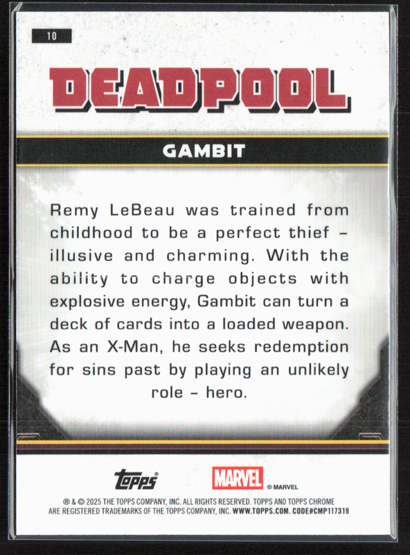 10 Gambit - Base - Comic Accurate