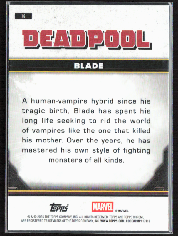 18 Blade - Base - Comic Accurate
