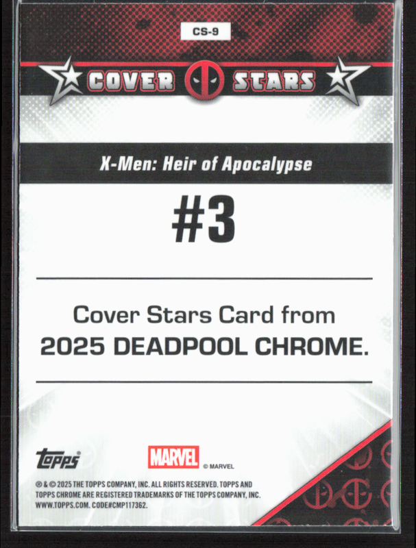 CS-9 X-Men: Heir of Apocalypse #3 - Cover Stars Refractor