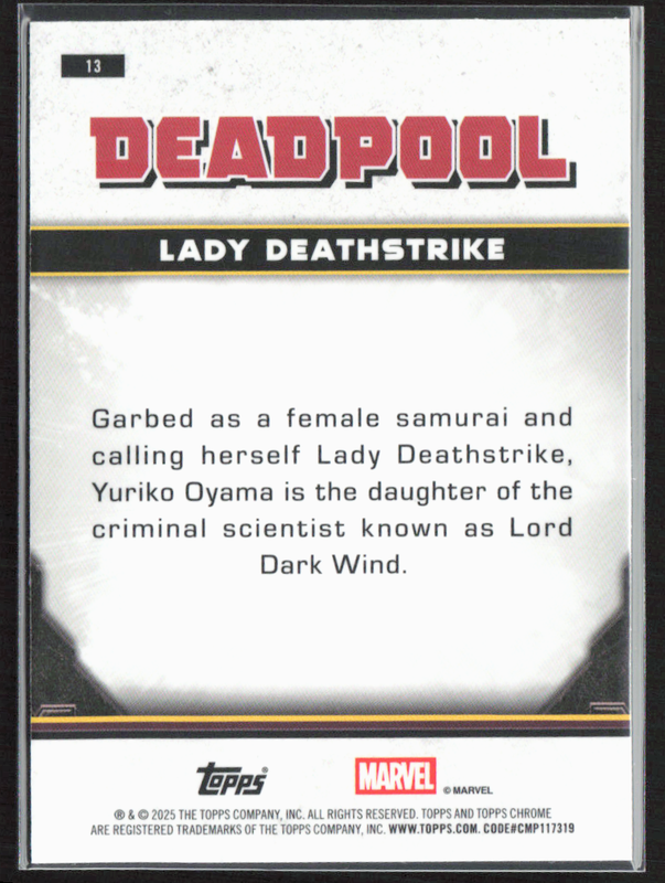 13 Lady Deathstrike - Base - Comic Accurate Prism Refractor