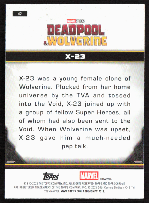 42 X-23 - Base - Characters