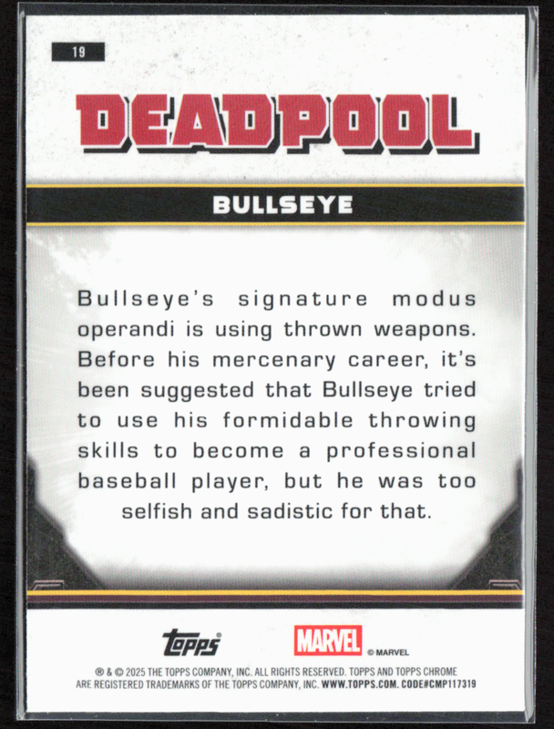 19 Bullseye - Base - Comic Accurate Prism Refractor