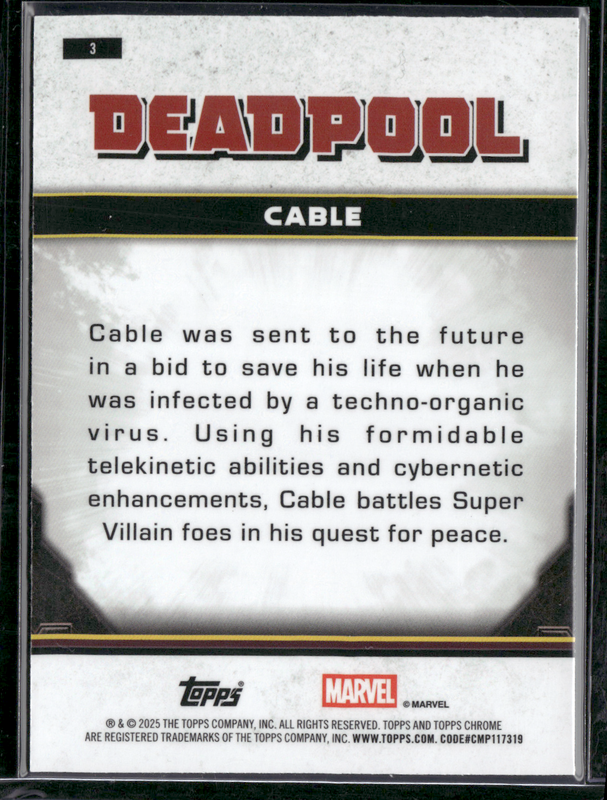 3 Cable - Base - Comic Accurate Purple Wave 96/250