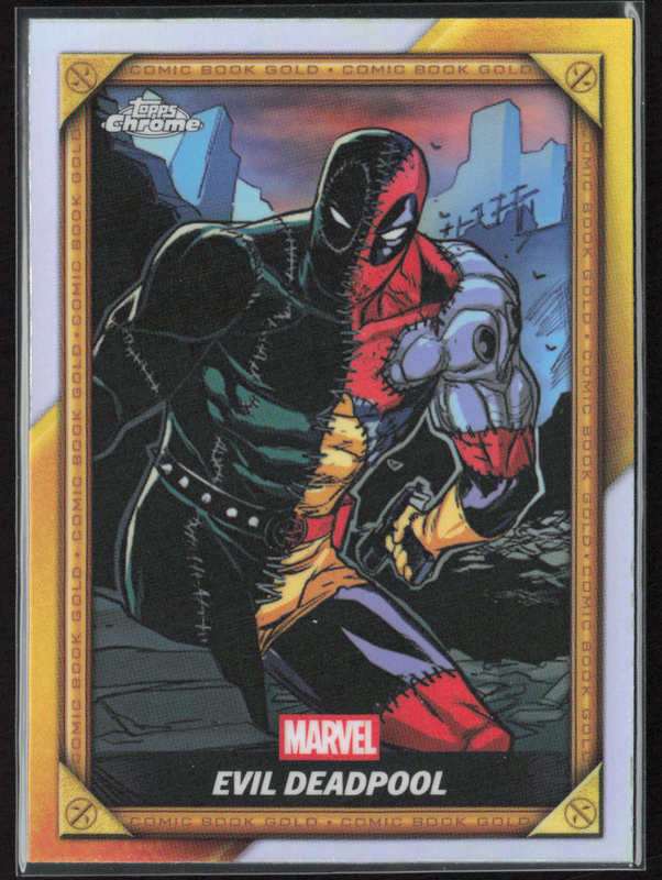 CB-14 Evil Deadpool - Comic Book Gold Refractor