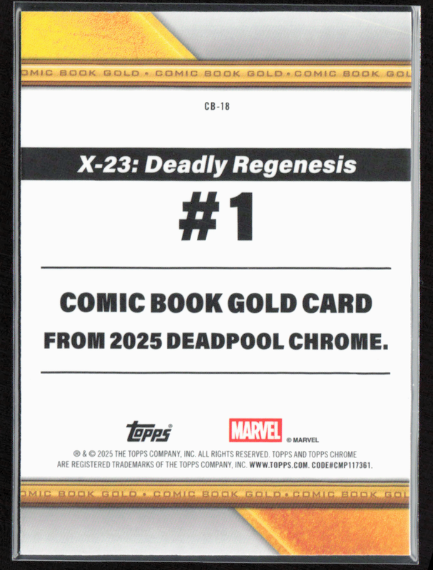 CB-18 X-23 - Comic Book Gold Refractor