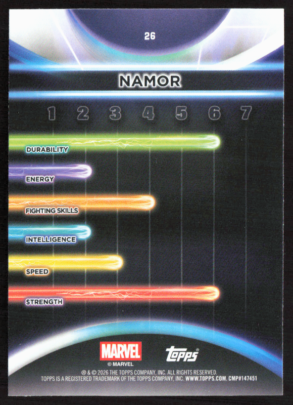 2026 Topps Neon Marvel - 26 Namor Sparkle