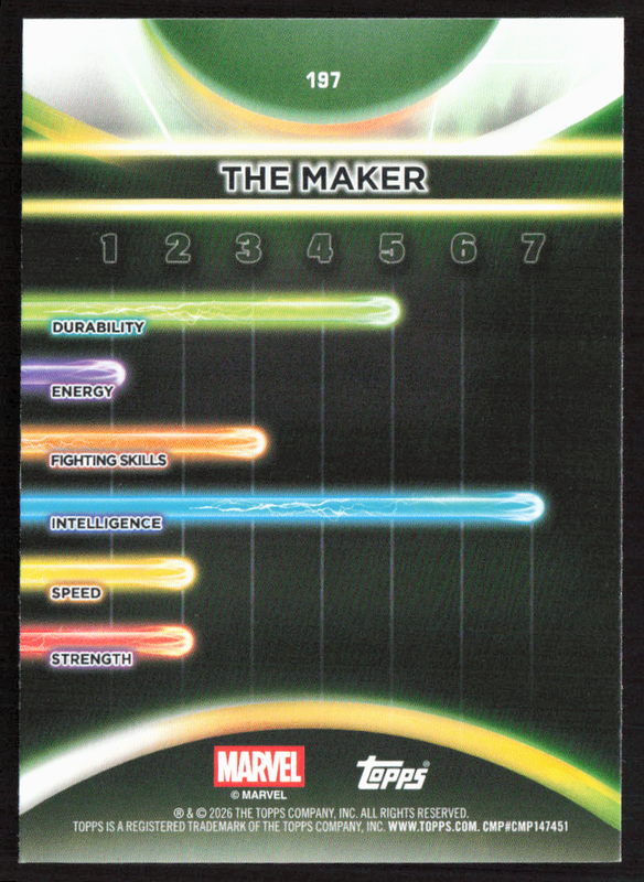 2026 Topps Neon Marvel - 197 The Maker Sparkle