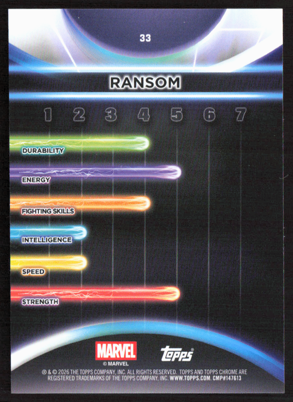 2026 Topps Neon Marvel - 33 Ransom Chrome