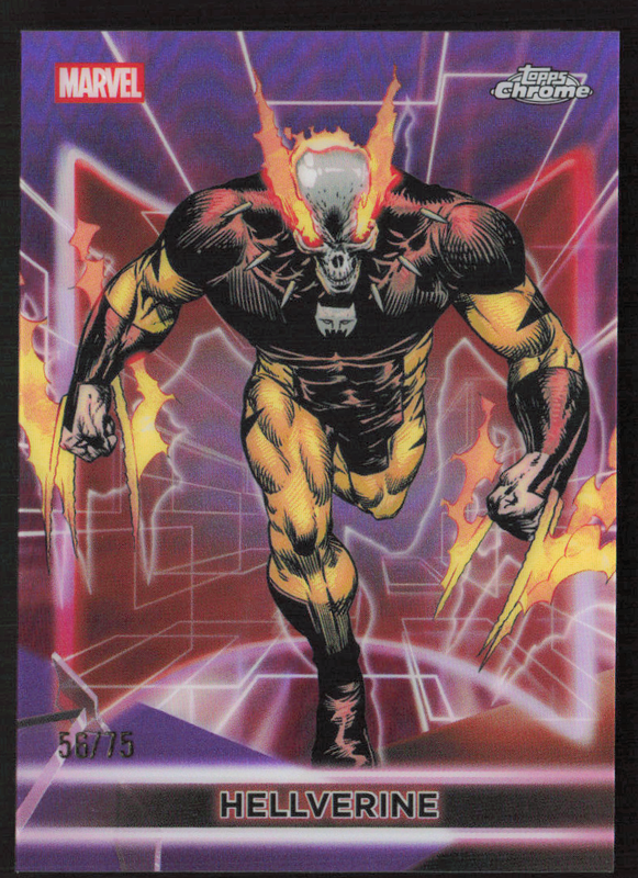 2026 Topps Neon Marvel - 109 Hellverine Neon Purple Refractor 56/75