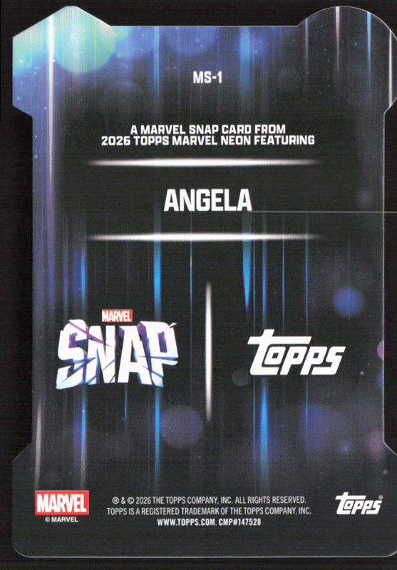 2026 Topps Neon Marvel - MS-1 Angela Marvel Snap