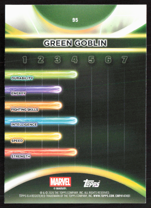 2026 Topps Neon Marvel - 95 Green Goblin Rainbow