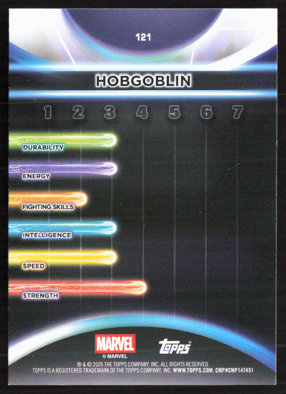 2026 Topps Neon Marvel - 121 Hobgoblin Rainbow
