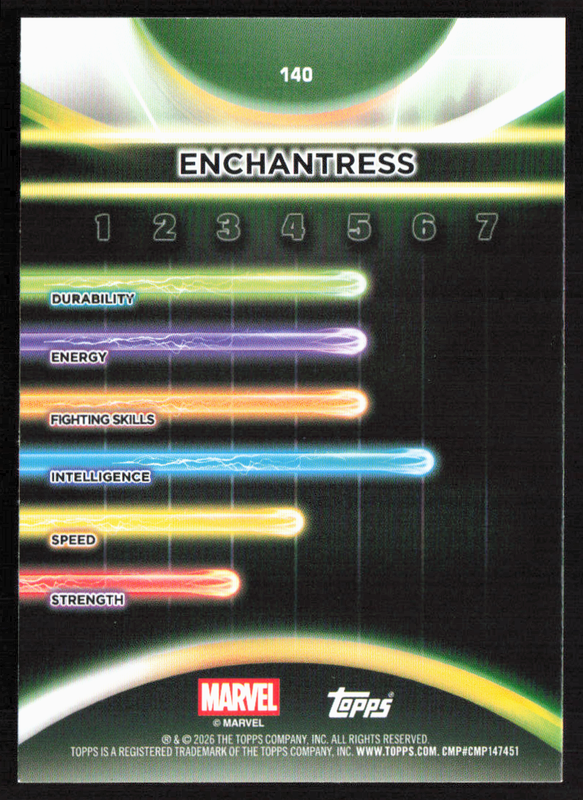 2026 Topps Neon Marvel - 140 Enchantress