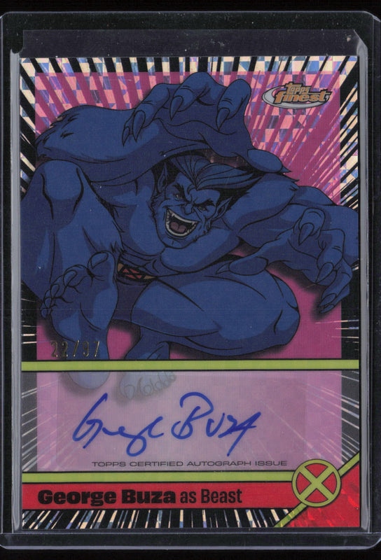 CA-GB Beast - George Buza Voice Actor Auto - X-Fractor 22/97