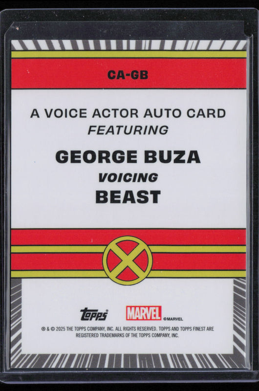 CA-GB Beast - George Buza Voice Actor Auto - X-Fractor 22/97