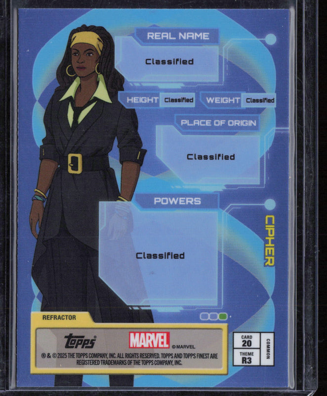 20 Cipher Base Bronze Refractor