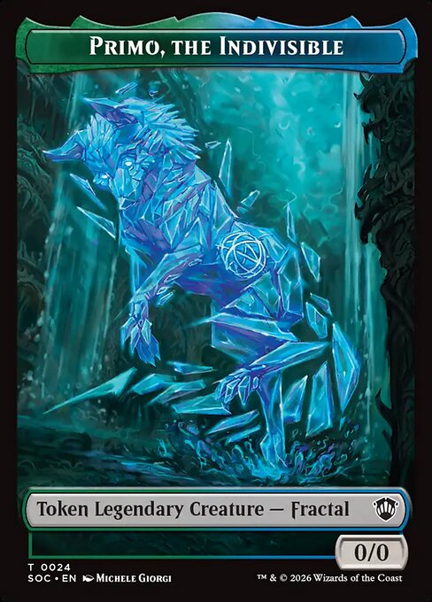 Primo, The Indivisble // Treasure Double-Sided Token