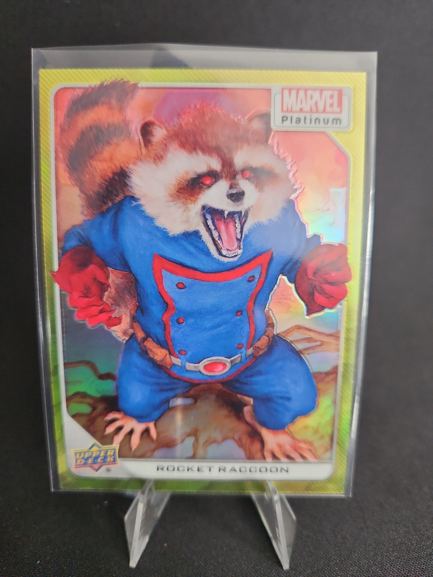 43 Rocket Raccoon - Yellow Rainbow