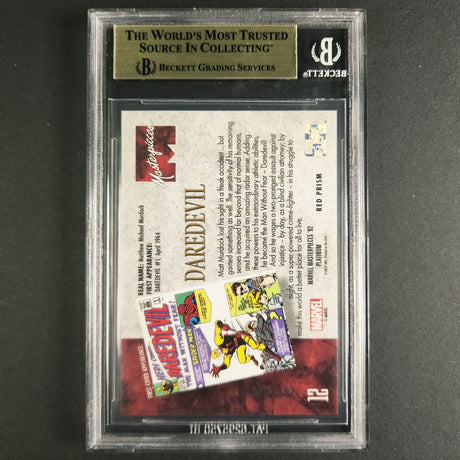 12 Daredevil 424/492 Red Prism 2024 Marvel 92 Platinum BGS 9.5 Gem Mint