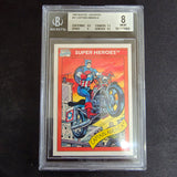 1990 Marvel Universe I Impel - 31 Captain America BGS 8 NM-MT
