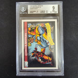 1990 Marvel Universe I Impel - 119 Wolverine vs. Sabretooth BGS 9 MINT