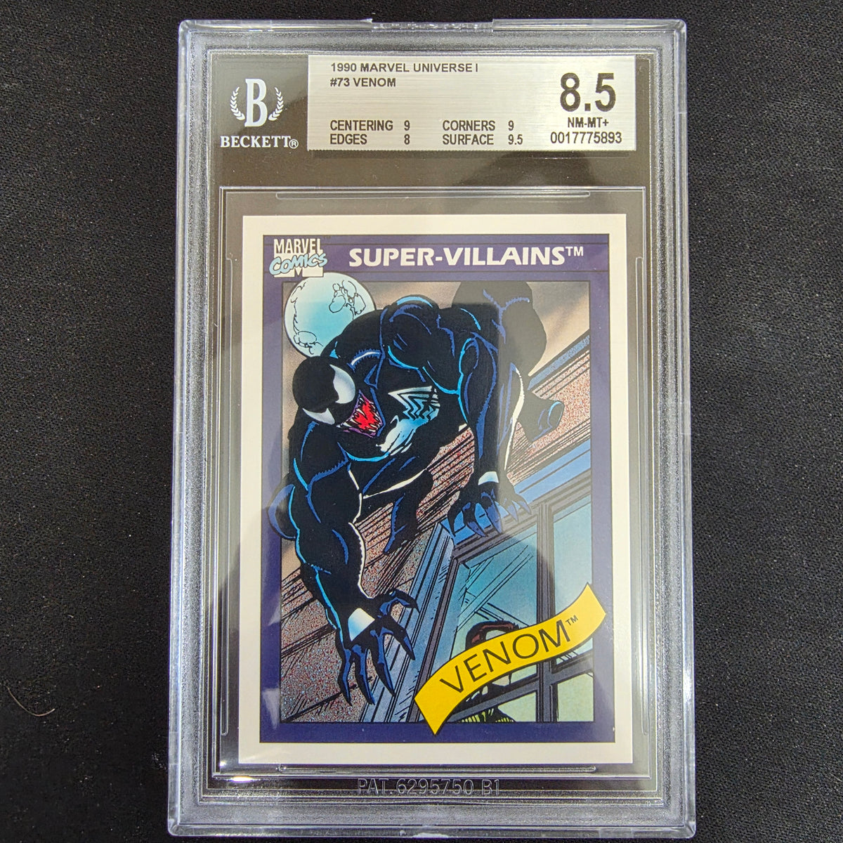1990 Marvel Universe Impel - 73 Venom BGS 8.5 NM-MT+