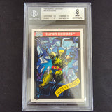 1990 Marvel Universe Impel - 23 Wolverine BGS 8 NM-MT