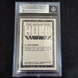 1991 Marvel Comic Images Incredible Hulk #3 Wolverine BGS 9 MINT